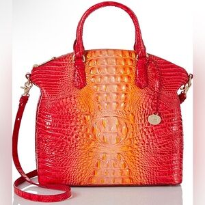 EUC BRAHMIN Infusion Ombre Melbourne Large Duxbury Satchel